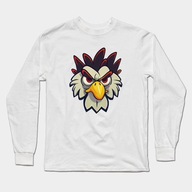 Grumpy chicken Long Sleeve T-Shirt by stkUA